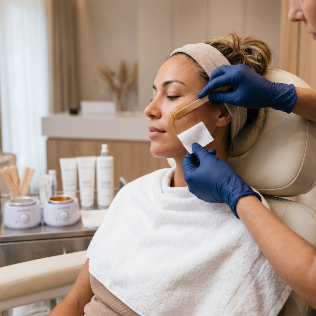 CHEEK WAX service at H2O Nail & Wax Studio