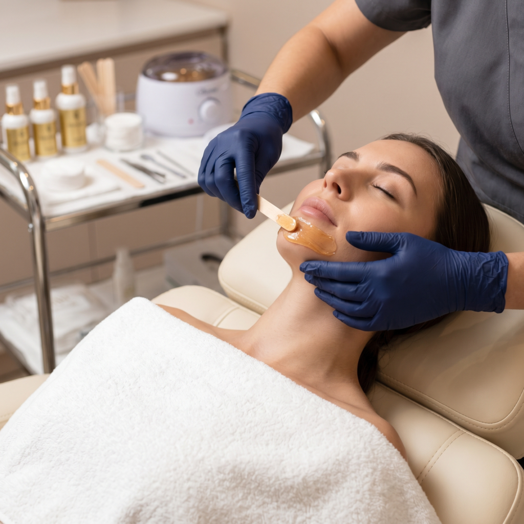 CHIN WAX service at H2O Nail & Wax Studio