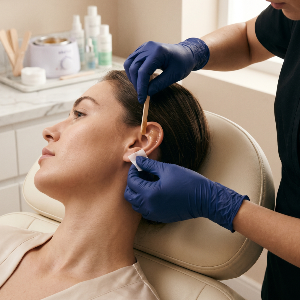 EARS WAX service at H2O Nail & Wax Studio