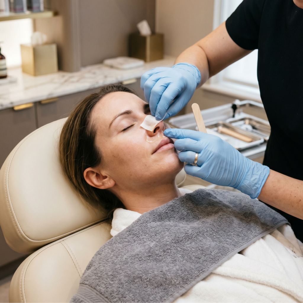 NOSE WAX service at H2O Nail & Wax Studio