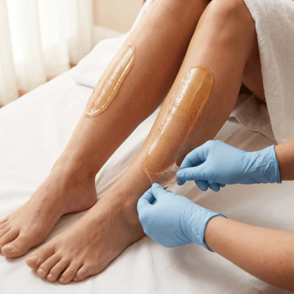 LEGS (LOWER) WAX service at H2O Nail & Wax Studio