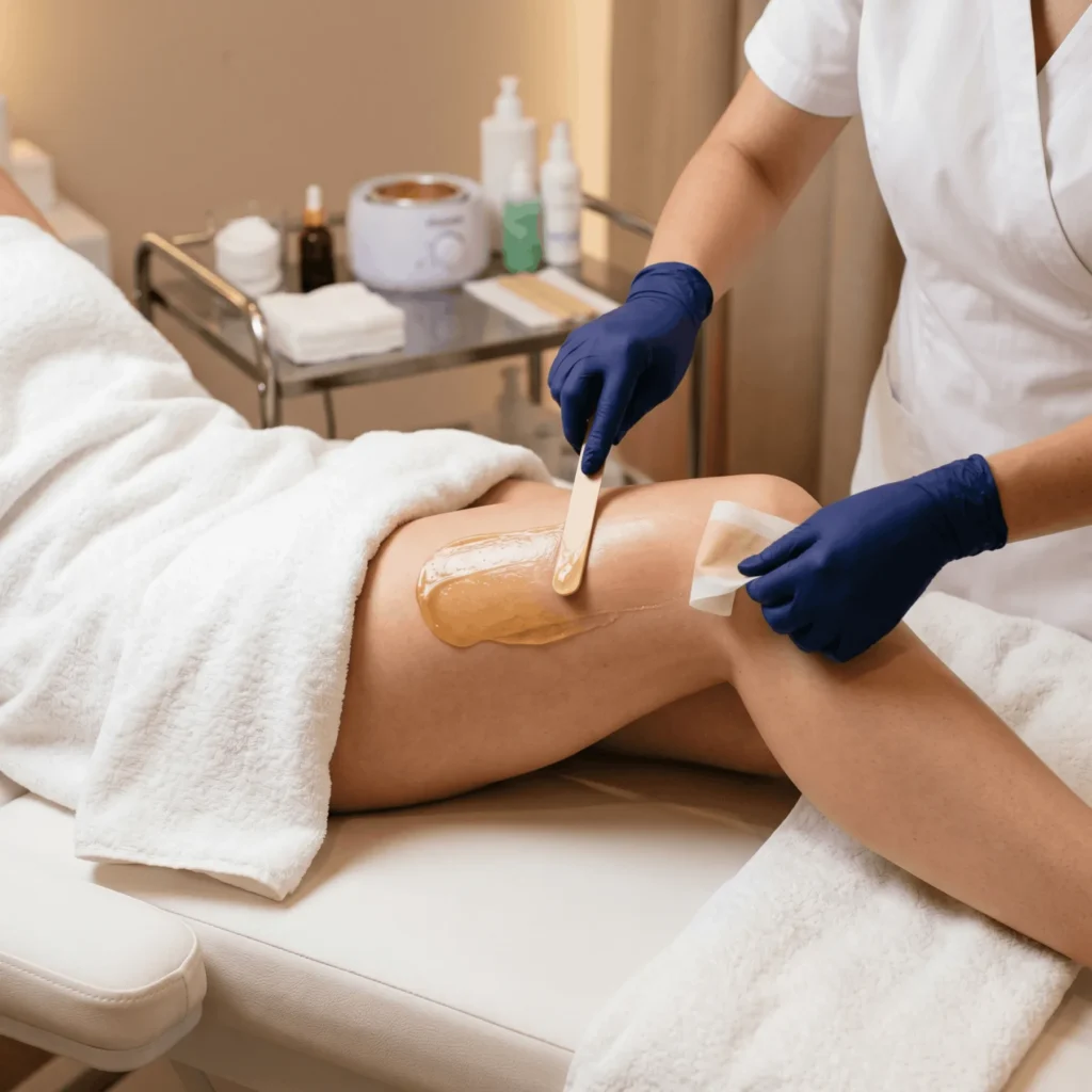 LEGS (UPPER) WAX service at H2O Nail & Wax Studio