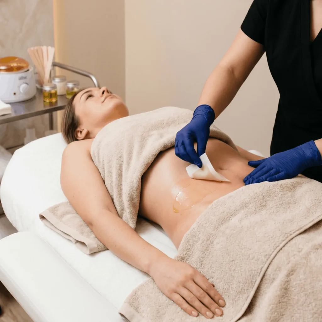 STOMACH (FULL) WAX service at H2O Nail & Wax Studio