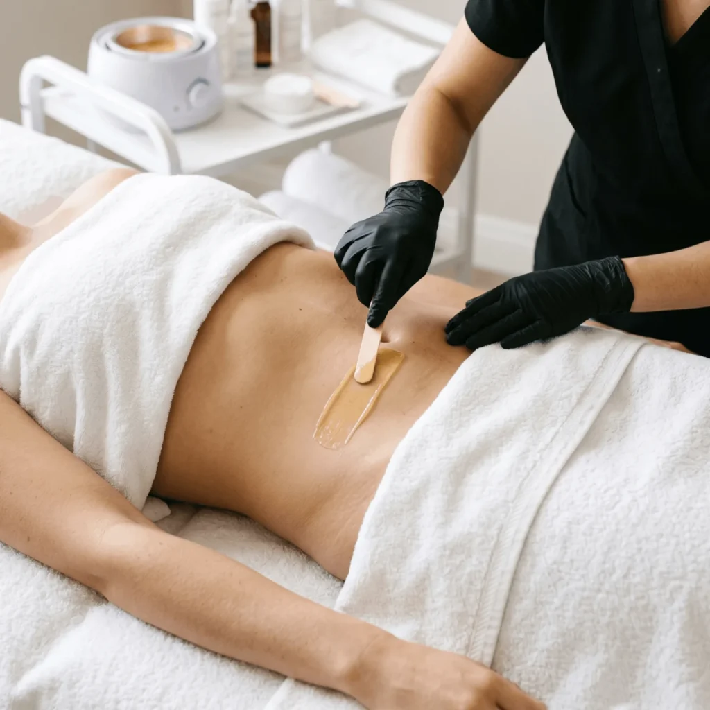 STOMACH (STRIP) WAX service at H2O Nail & Wax Studio