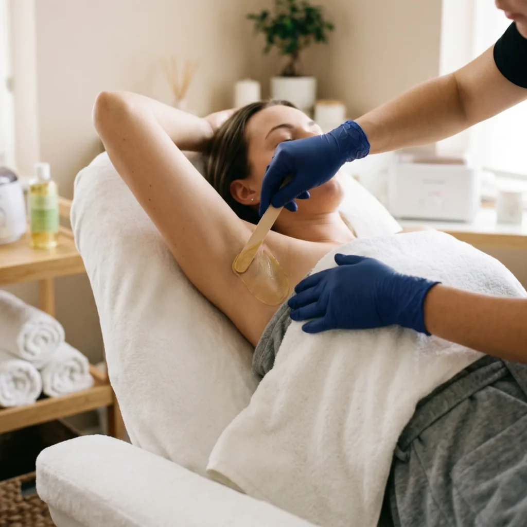 UNDERARMS WAX service at H2O Nail & Wax Studio