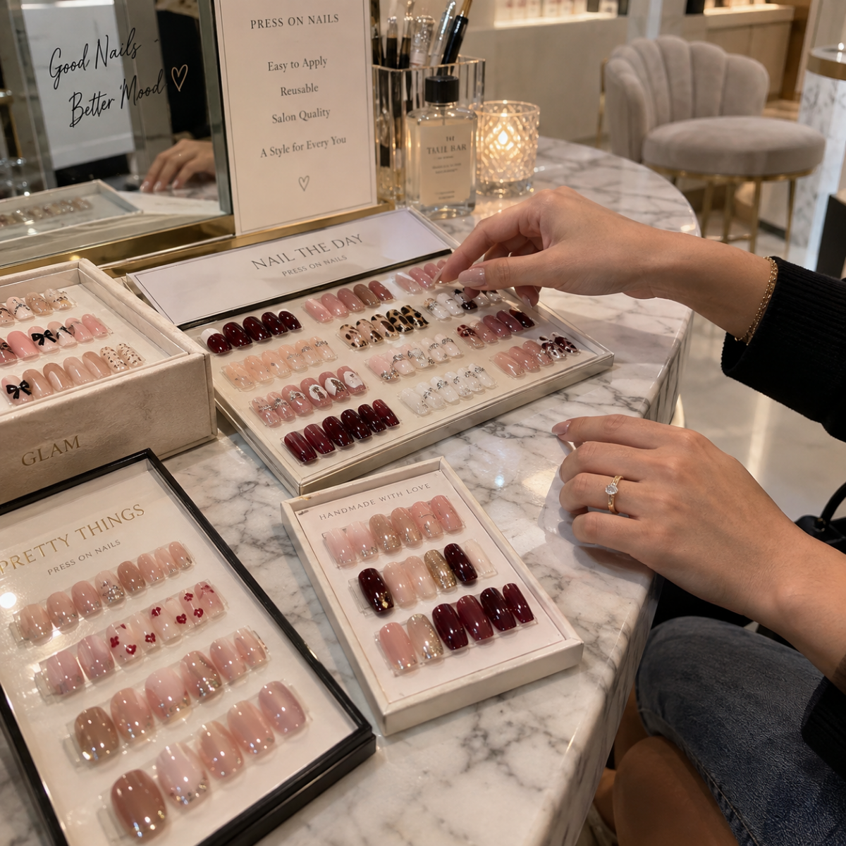 H2O custom press-on nails